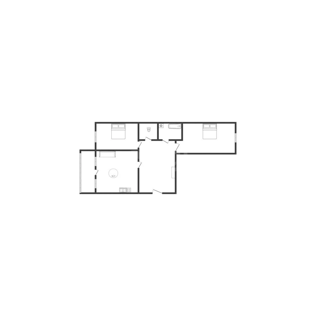 2-к квартира, 63.3м² (Домбайская улица, 55к5) - миниатюра 17