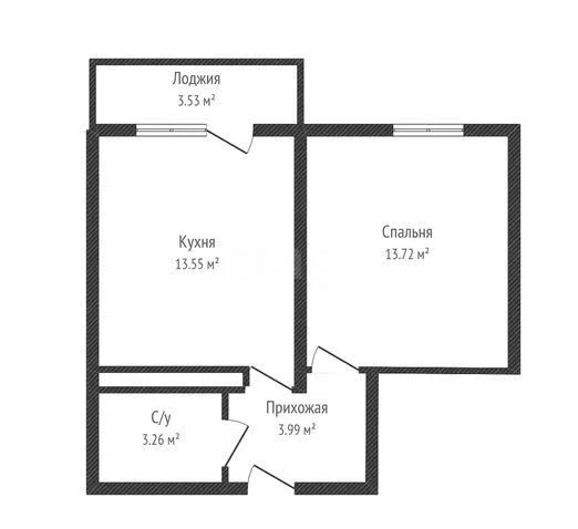 1-к квартира, 33.7м² (проспект имени писателя Знаменского, 24) - миниатюра 32