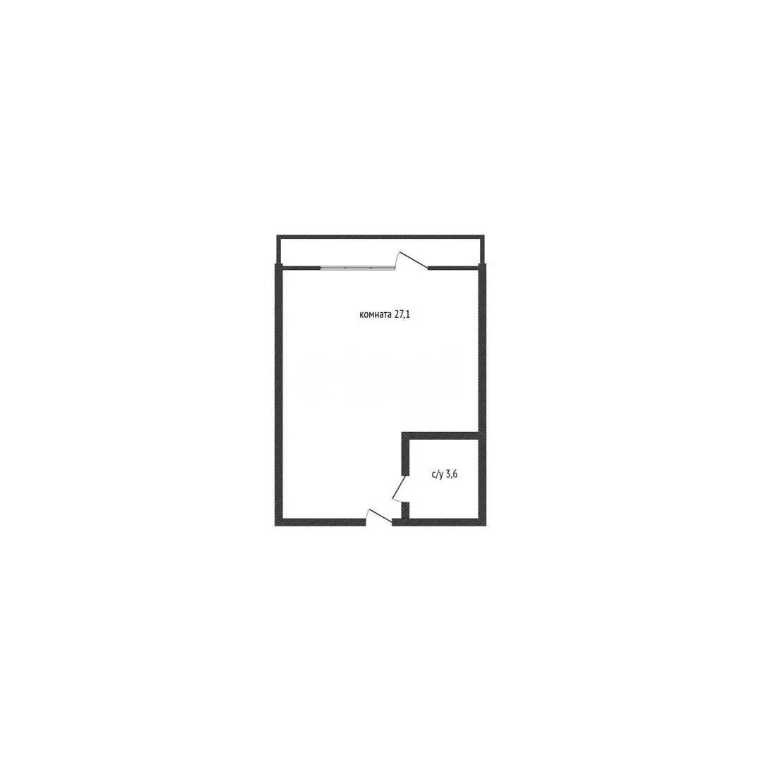 Студия, 27.1м² (Душистая улица, 60к2) - миниатюра 6