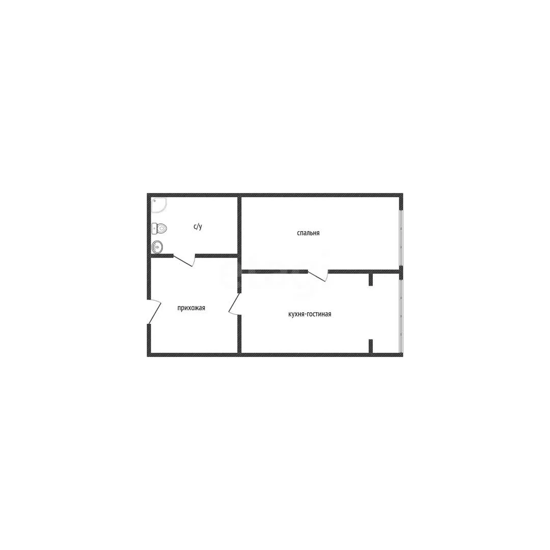 1-к квартира, 37м² (улица имени В.М. Комарова, 21/1к3) - миниатюра 11