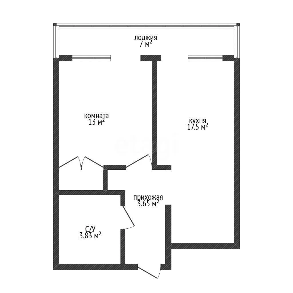 1-к квартира, 38.7м² (улица Гидростроителей, 62к2) - миниатюра 19