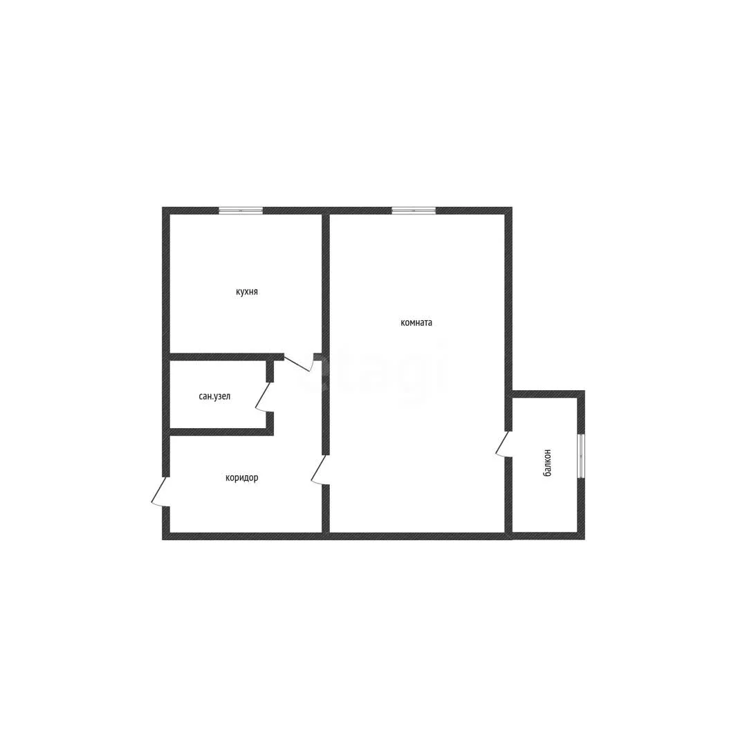 1-к квартира, 30.9м² (улица Чкалова, 16) - миниатюра 21