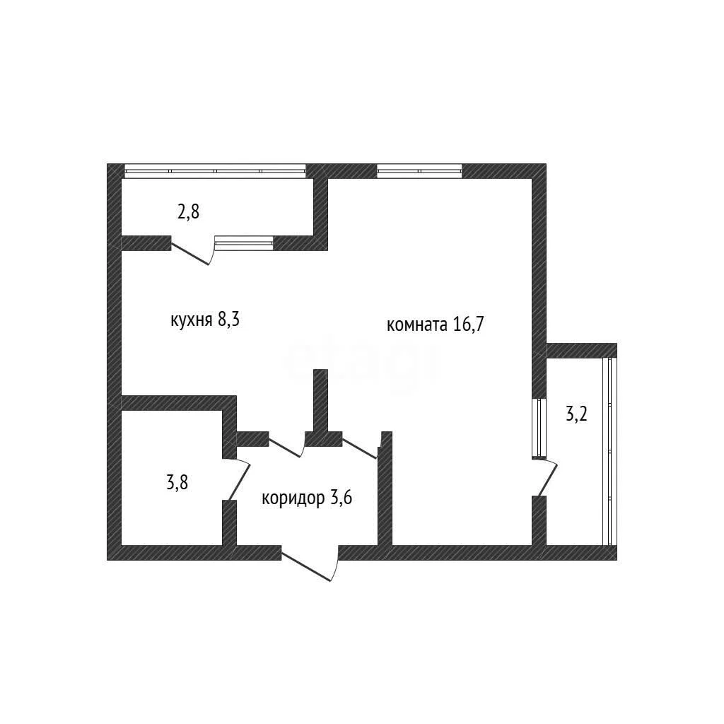 1-к квартира, 32.4м² (Войсковая улица, 22к3) - миниатюра 15