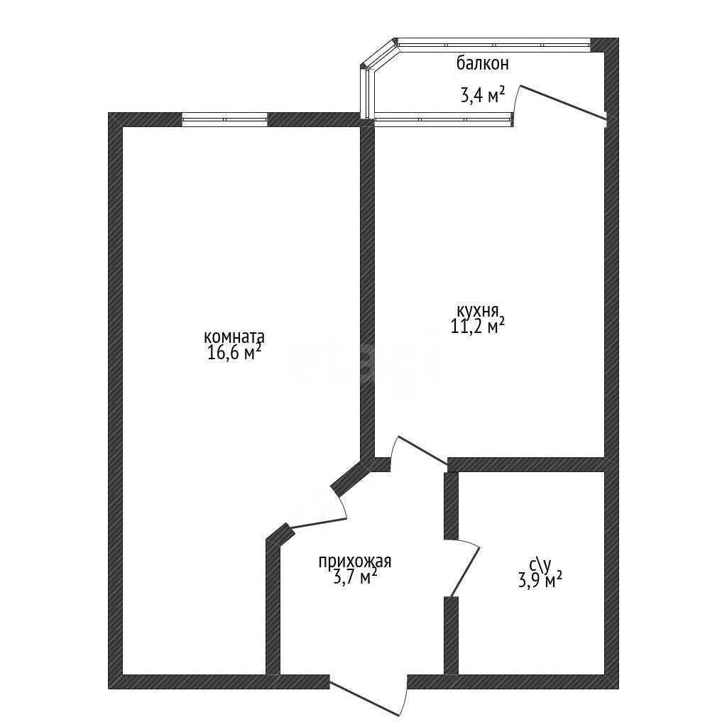 1-к квартира, 35.4м² (улица им. Героя Сарабеева В.И., 3/1) - миниатюра 10
