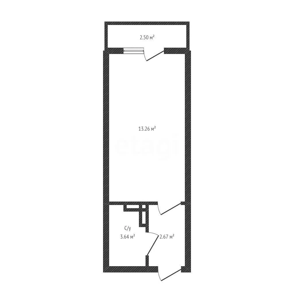 Студия, 20.2м² (Тепличная улица, 62/1к4) - миниатюра 7