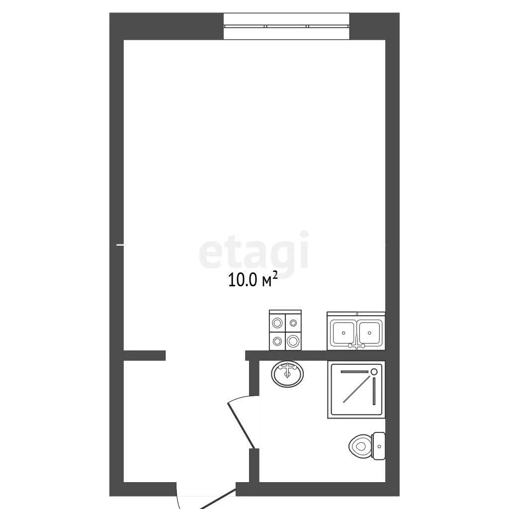 Студия, 23.4м² (Командорская улица, 3к2) - миниатюра 11