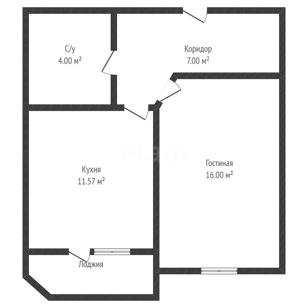 1-к квартира, 38.5м² (Восточно-Кругликовская улица, 28/3) - миниатюра 11