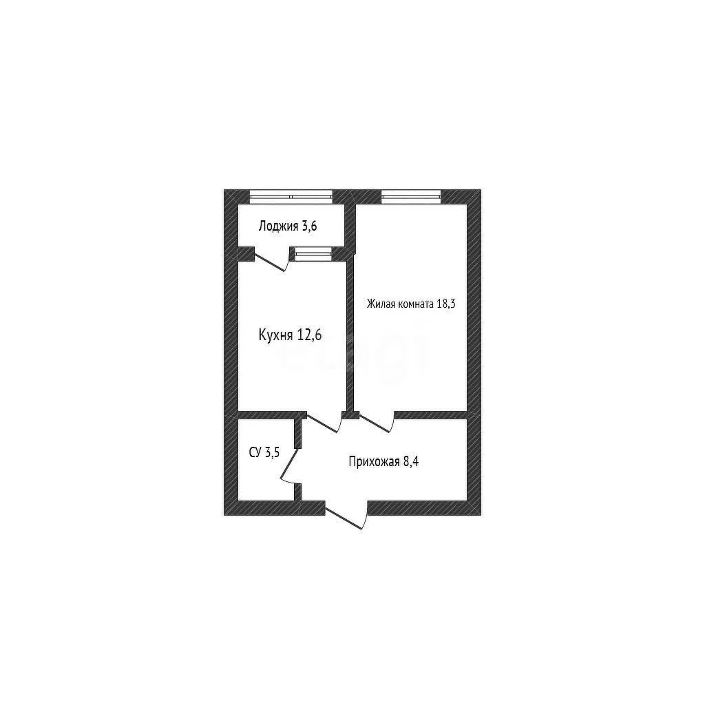 1-к квартира, 36.3м² (Карасунская улица, 310к1) - миниатюра 15