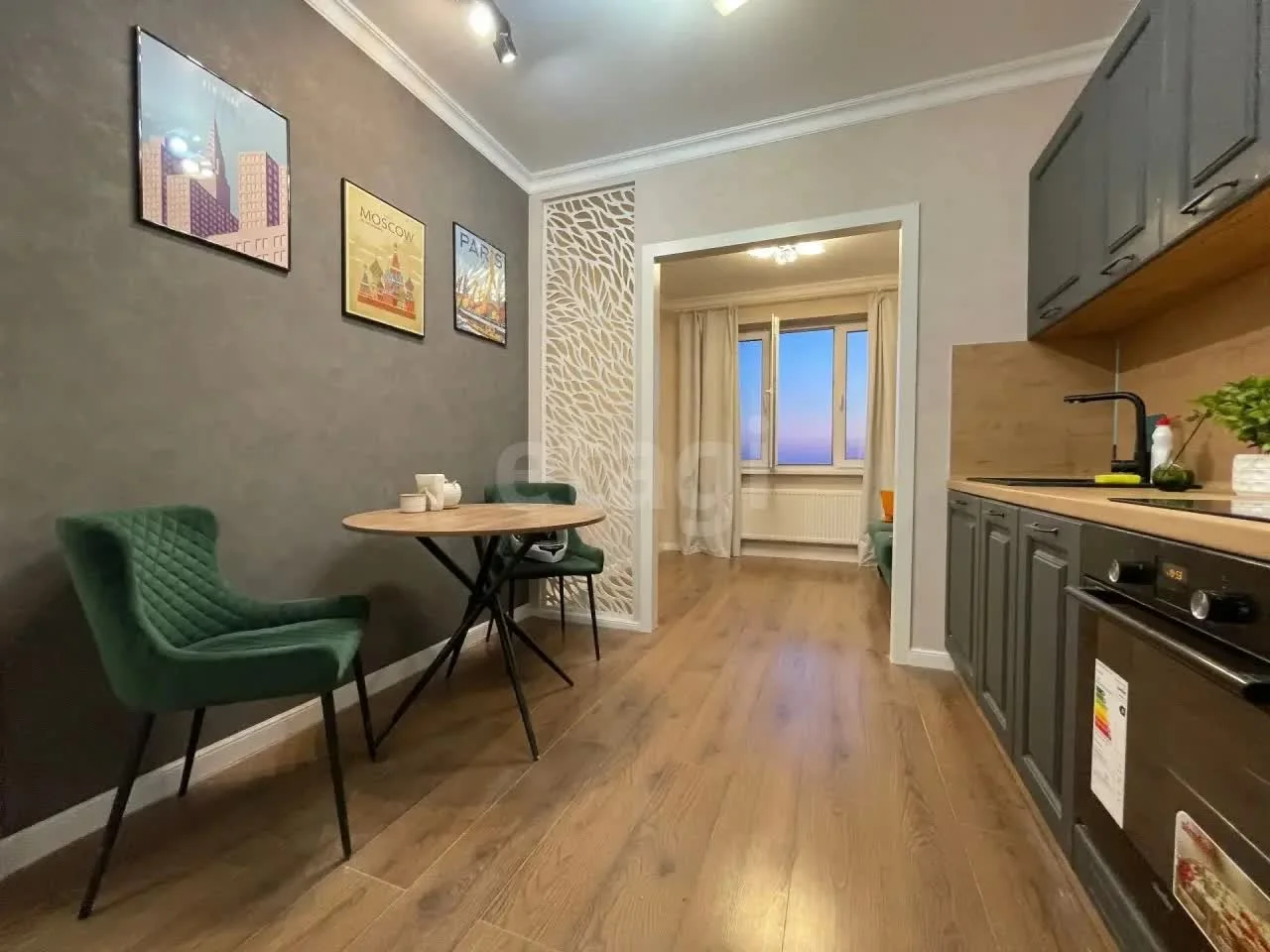 1-к квартира, 34.1м² (улица Петра Метальникова, 38) - миниатюра 3