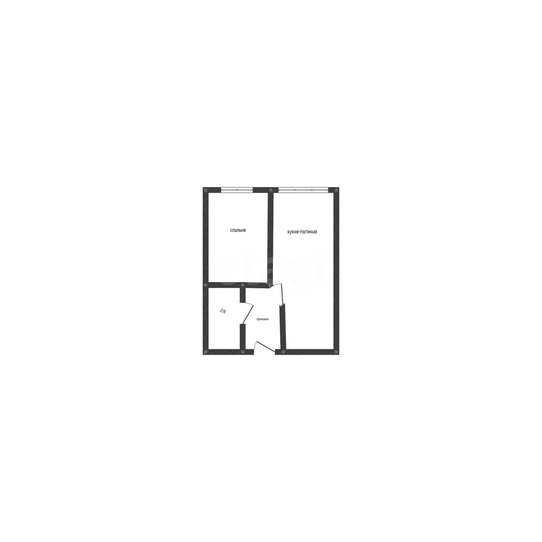 1-к квартира, 33.7м² (улица Куликова Поля, 17) - миниатюра 14