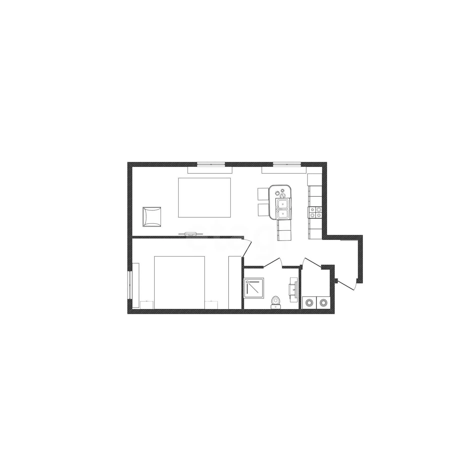 2-к квартира, 51.4м² (улица имени П.М. Гаврилова, 90) - миниатюра 20