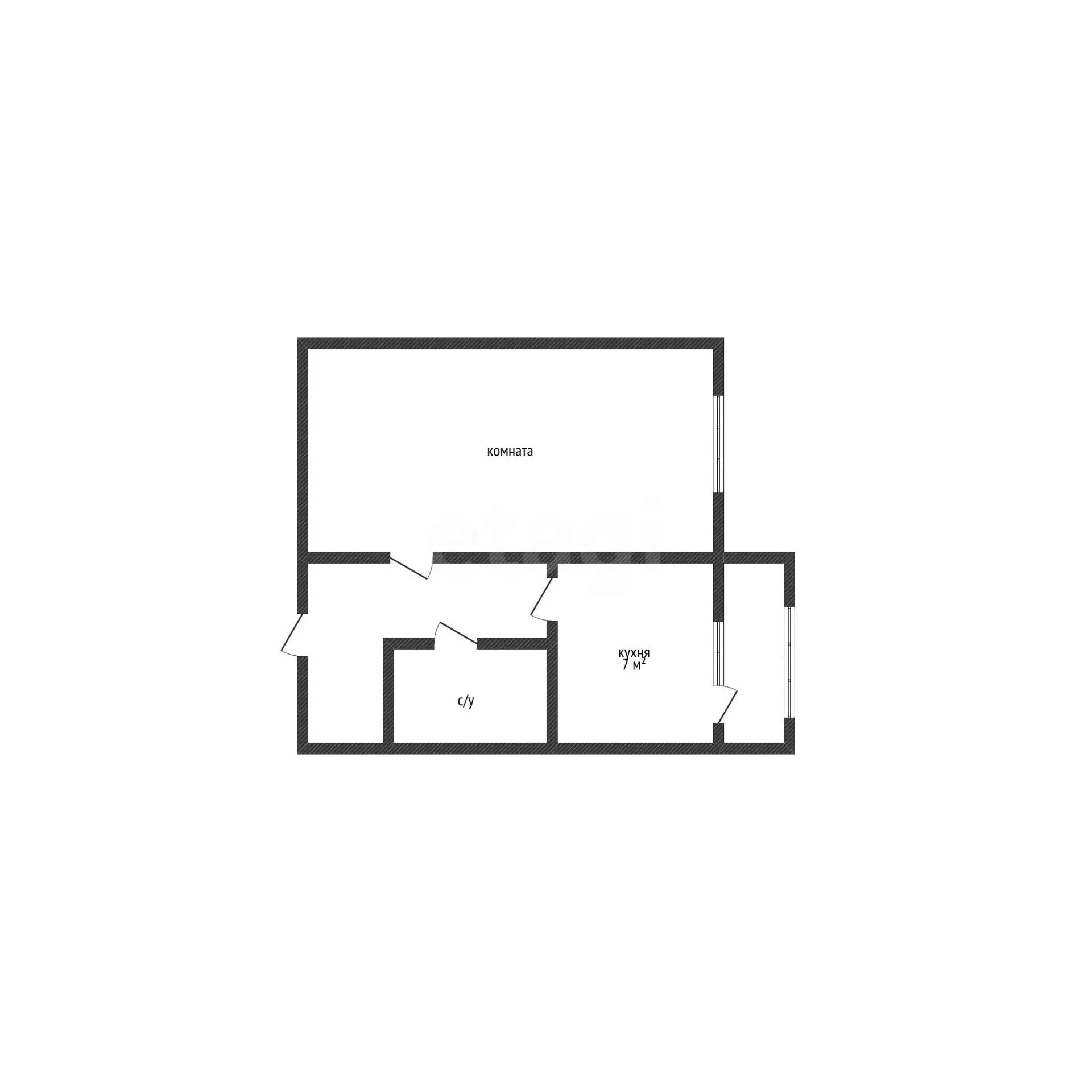 1-к квартира, 33.9м² (Крылатская улица, 3) - миниатюра 7