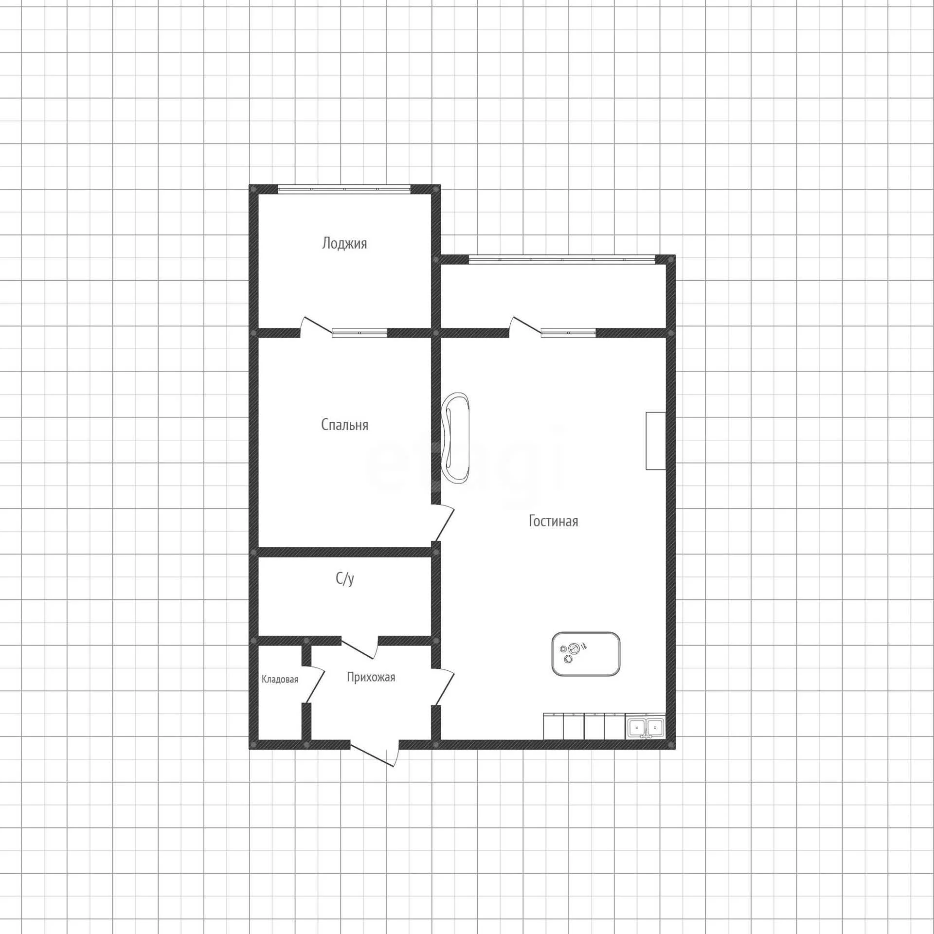 2-к квартира, 40.6м² (Степная улица, 1/1) - миниатюра 13
