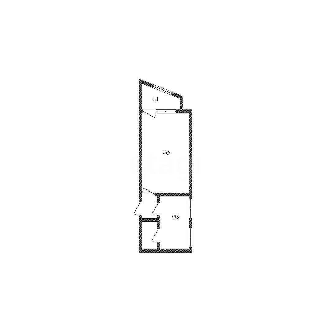 1-к квартира, 40.9м² (2-я Тверская улица, 14/1) - миниатюра 7