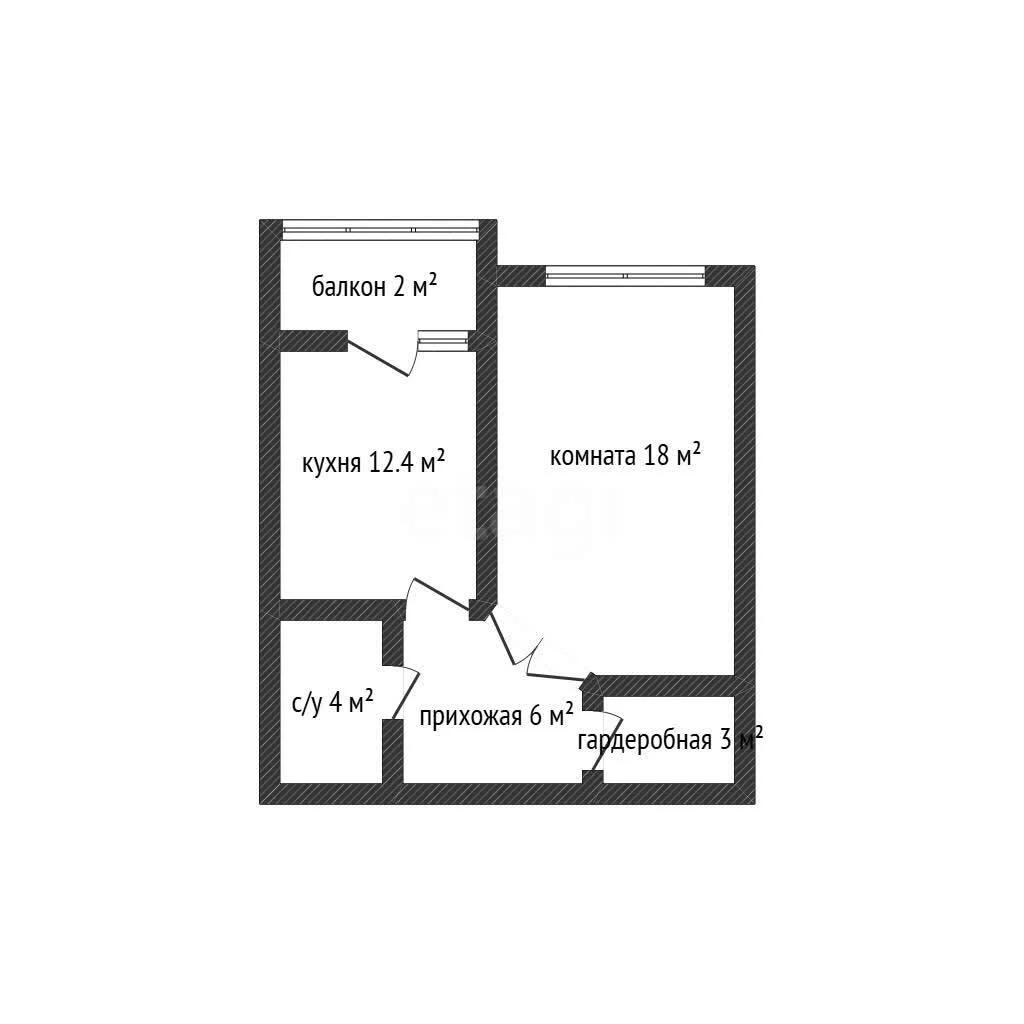 1-к квартира, 43.2м² (улица Марины Цветаевой, 3к1) - миниатюра 8