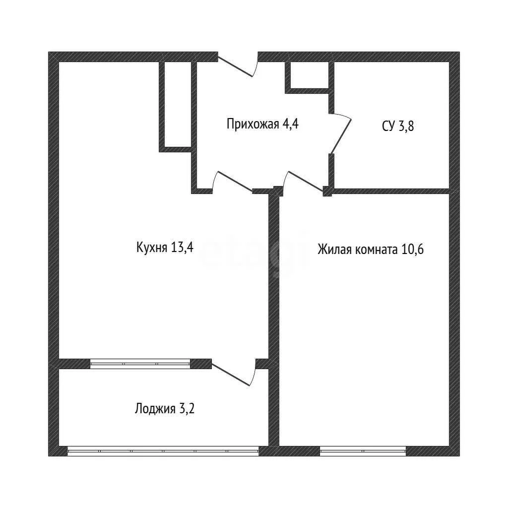 1-к квартира, 32.2м² (Воронежская улица, 47/14) - миниатюра 27