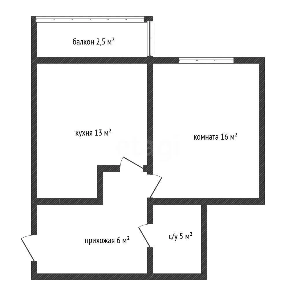 1-к квартира, 40м² (Домбайская улица, 55) - миниатюра 22