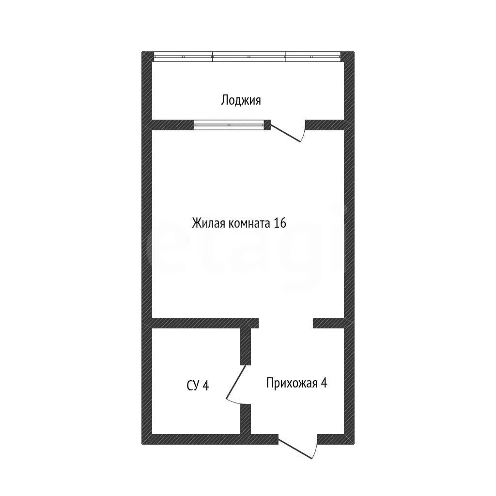 Студия, 23.44м² (Венецианская улица, 16) - миниатюра 15