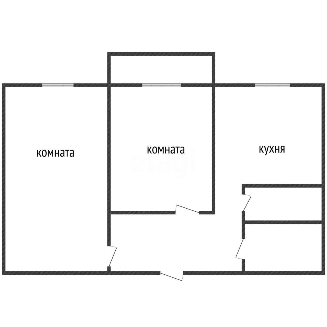 2-к квартира, 54.3м² (улица имени Николая Семеновича Котлярова, 1) - миниатюра 19