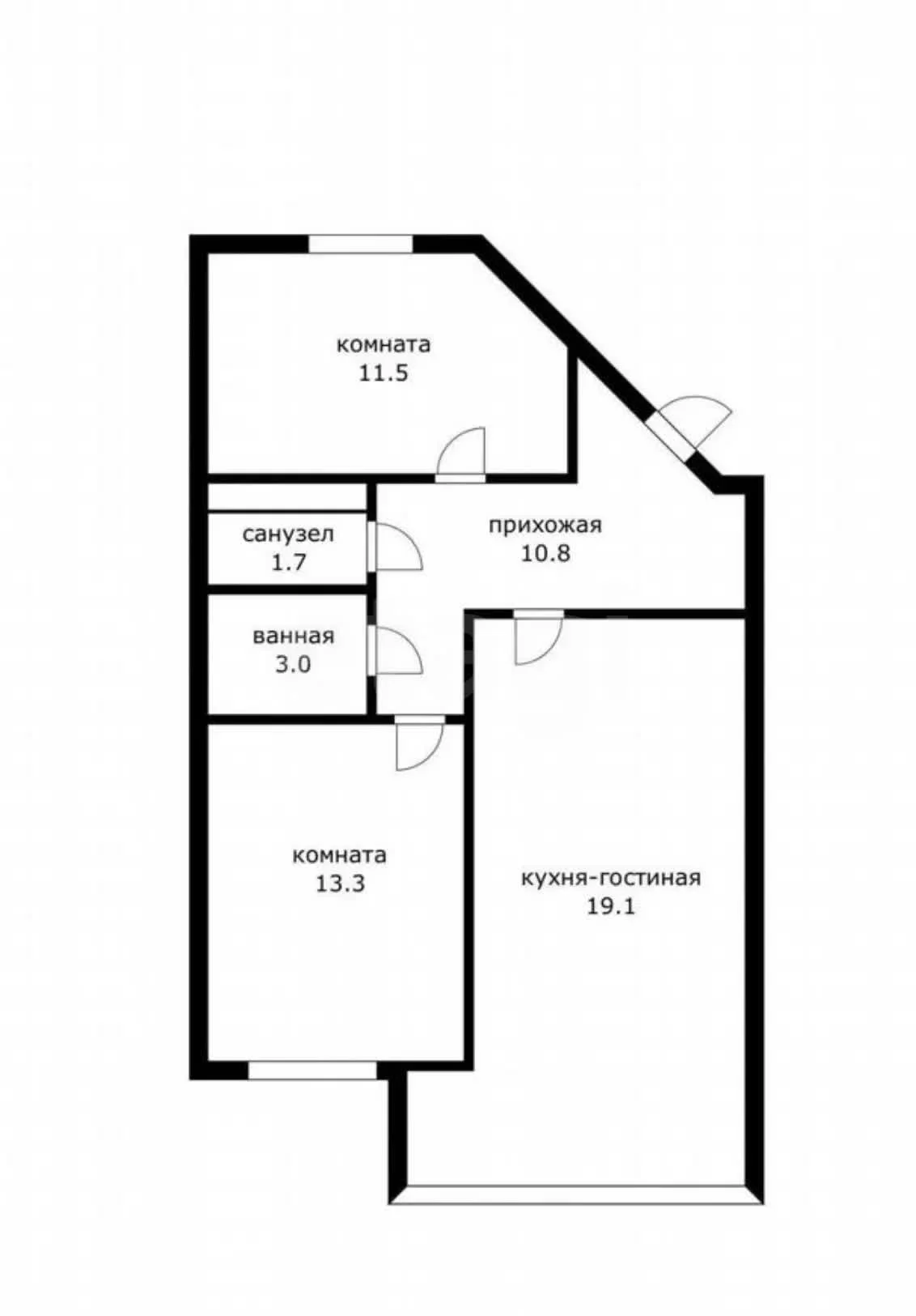 2-к квартира, 59м² (Восточно-Кругликовская улица, 76/3) - миниатюра 17