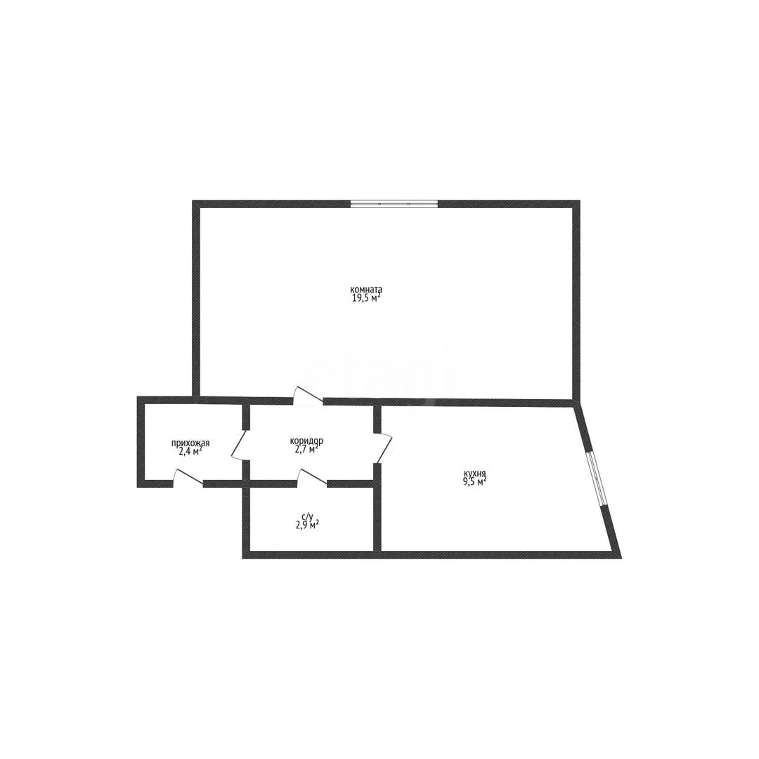 1-к квартира, 37м² (Шоссейная улица, 70/1) - миниатюра 12