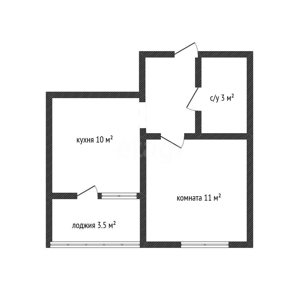 1-к квартира, 28.7м² (улица Западный Обход, 45к4) - миниатюра 10