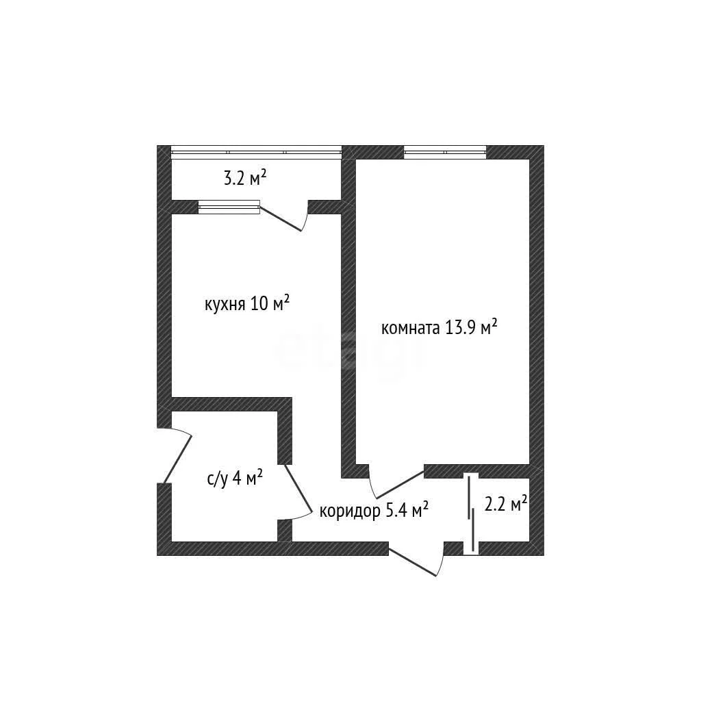 1-к квартира, 34.9м² (улица Западный Обход, 57к2) - миниатюра 7