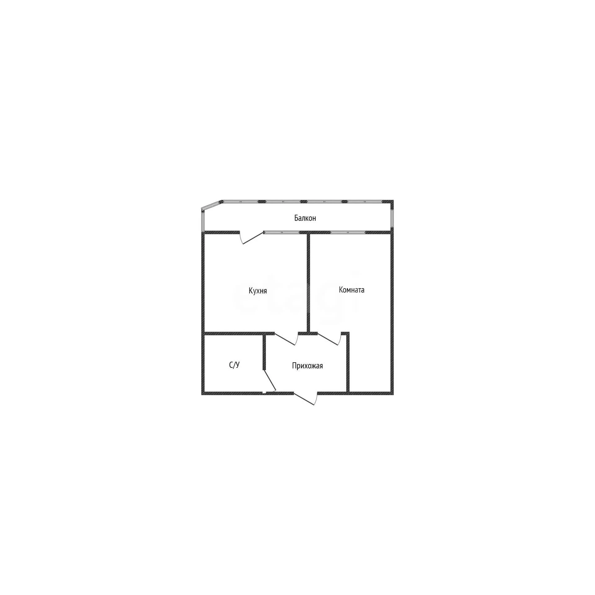 1-к квартира, 43.5м² (Ростовское шоссе, 30/6к2) - миниатюра 29