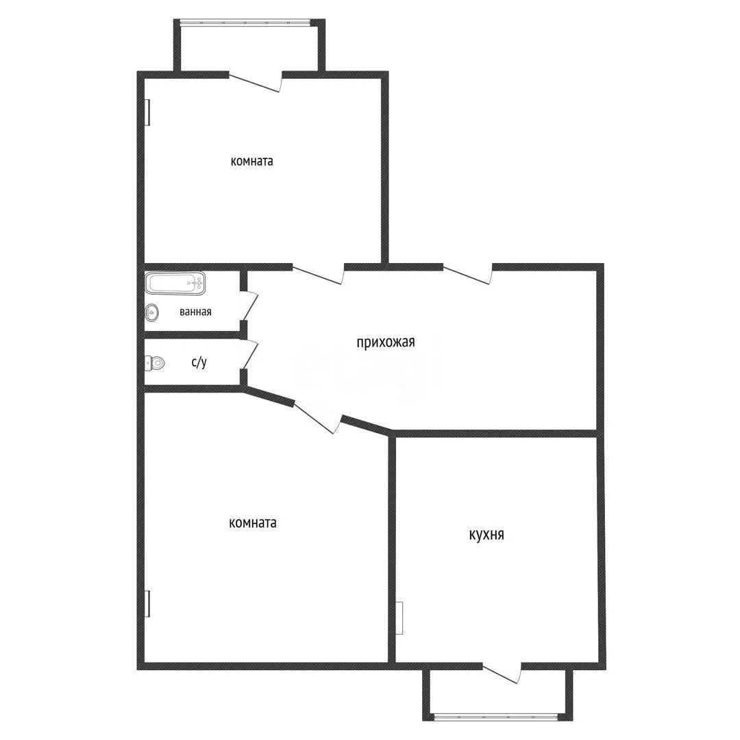 2-к квартира, 53.1м² (Тепличная улица, 62/1к6) - миниатюра 20
