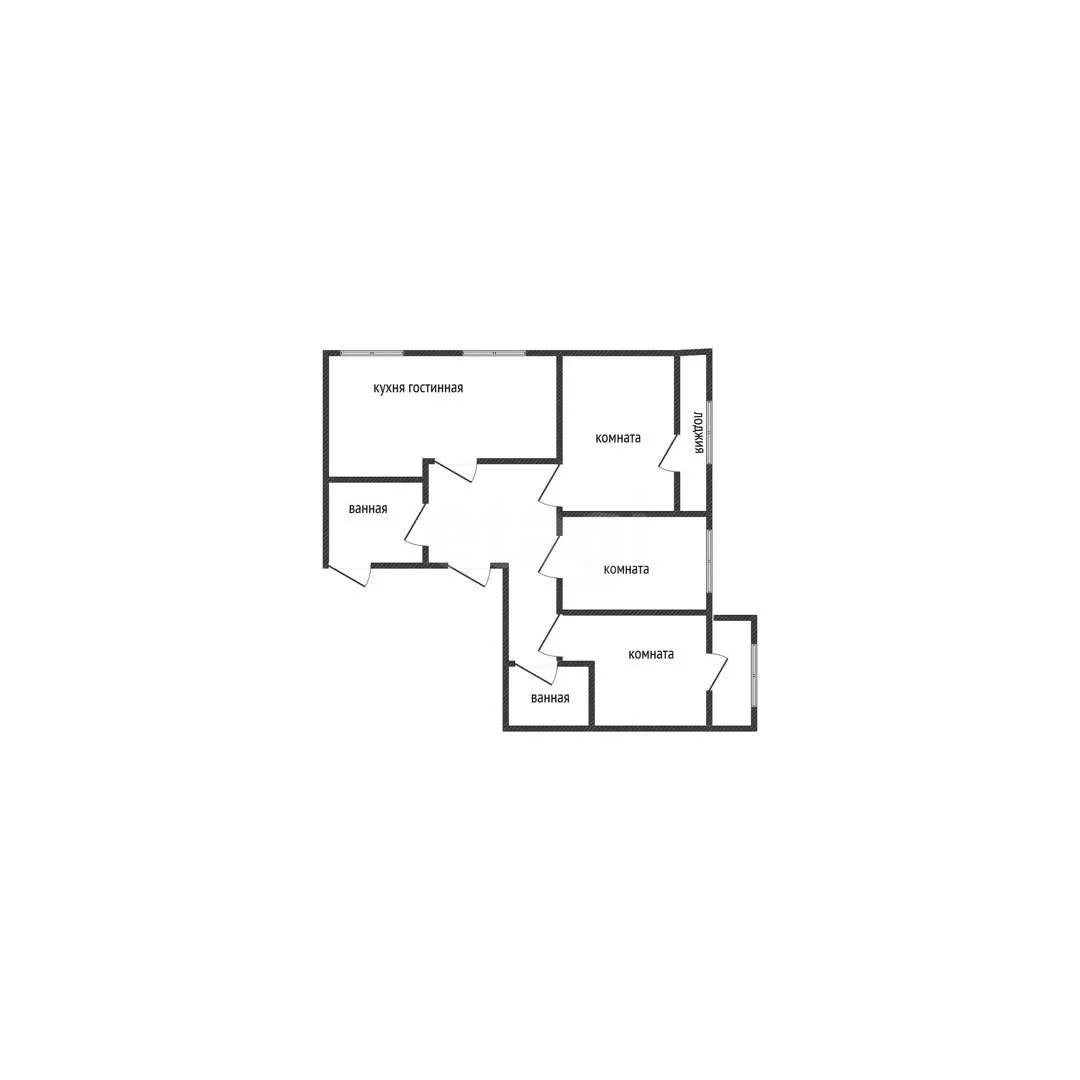 3-к квартира, 93.9м² (Круговая улица, 4/1к3) - миниатюра 14