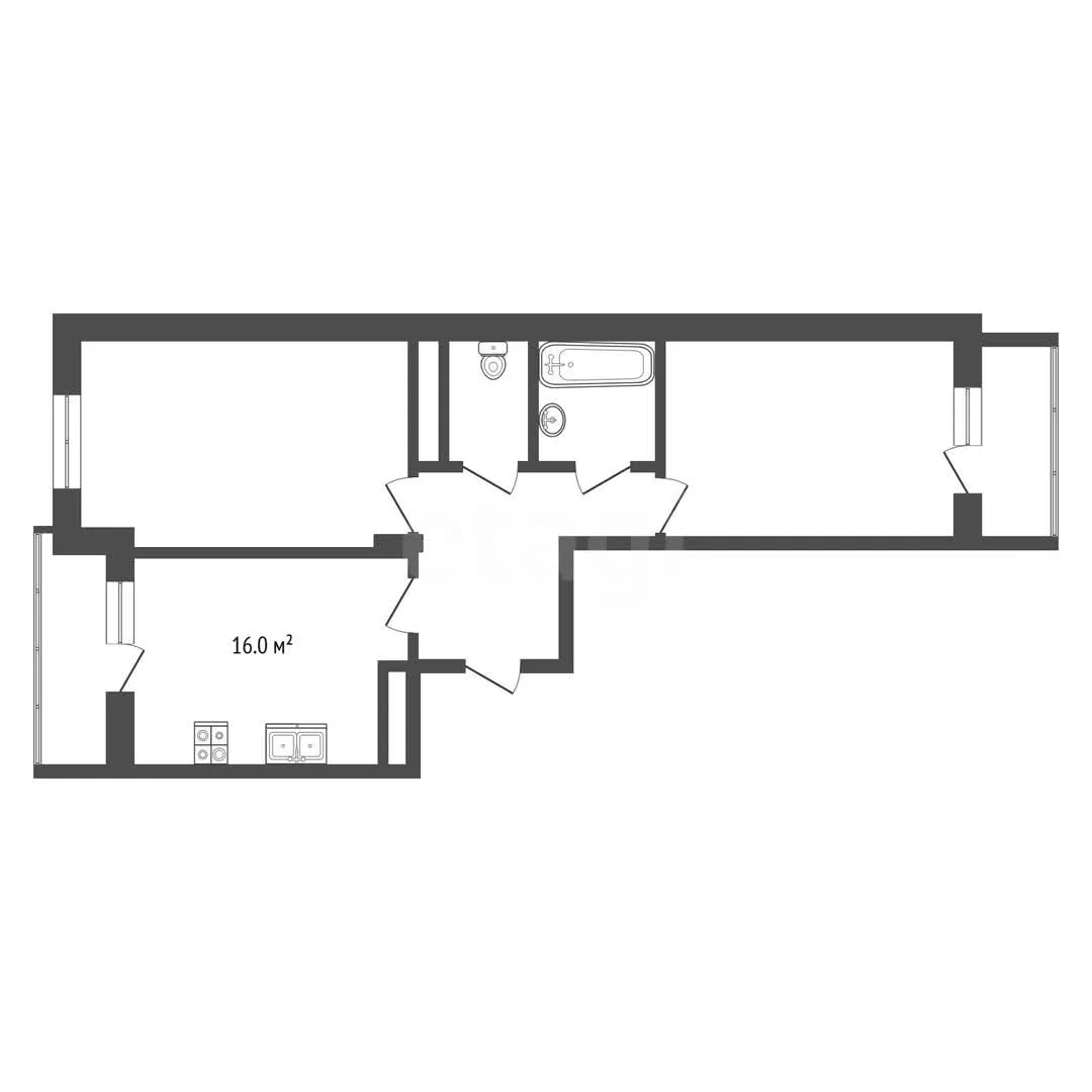 2-к квартира, 58м² (улица им. Героя Яцкова И.В., 15к1) - миниатюра 6