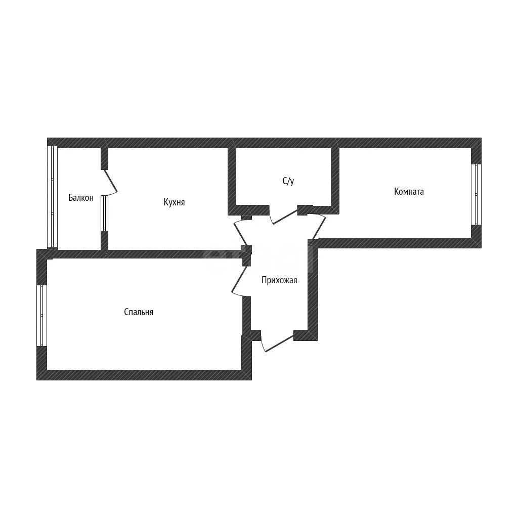 2-к квартира, 47.7м² (улица Западный Обход, 42к7) - миниатюра 12