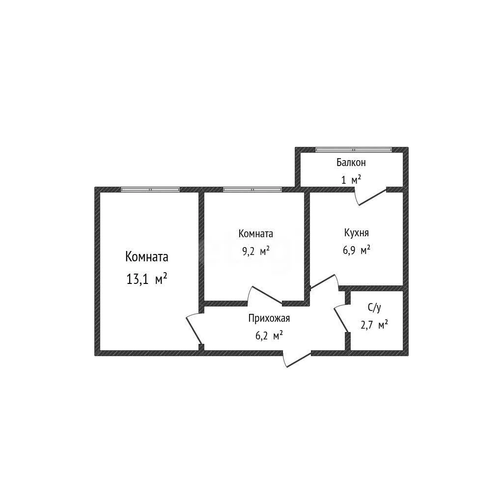 2-к квартира, 37.8м² (улица Тургеневское шоссе, 33/3к22) - миниатюра 37