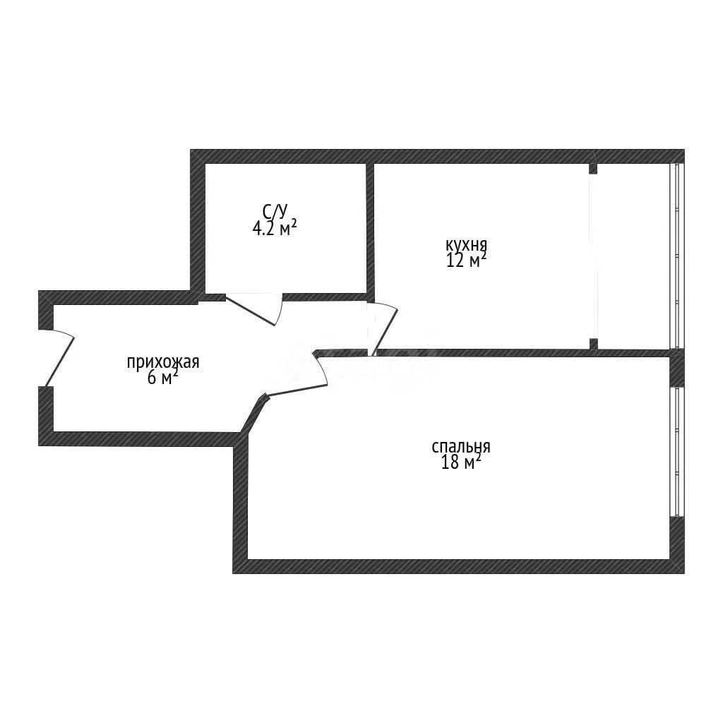 1-к квартира, 38.5м² (улица имени Невкипелого, 10) - миниатюра 7