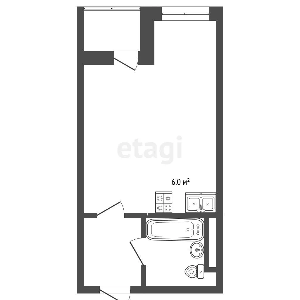 Студия, 27.8м² (Адмиралтейский бульвар, 3к3) - миниатюра 16