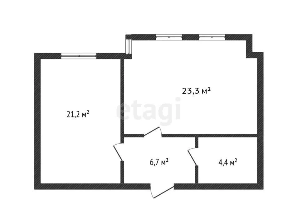 1-к квартира, 55.6м² (улица Будённого, 129) - миниатюра 28