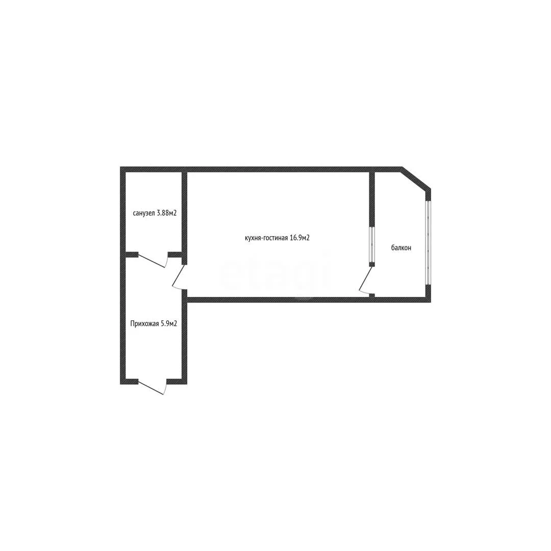 Студия, 26.2м² (улица Героя А.А. Аверкиева, 38) - миниатюра 10