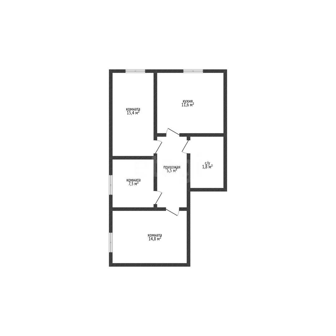 3-к квартира, 57.4м² (Уральская улица, 113) - миниатюра 21