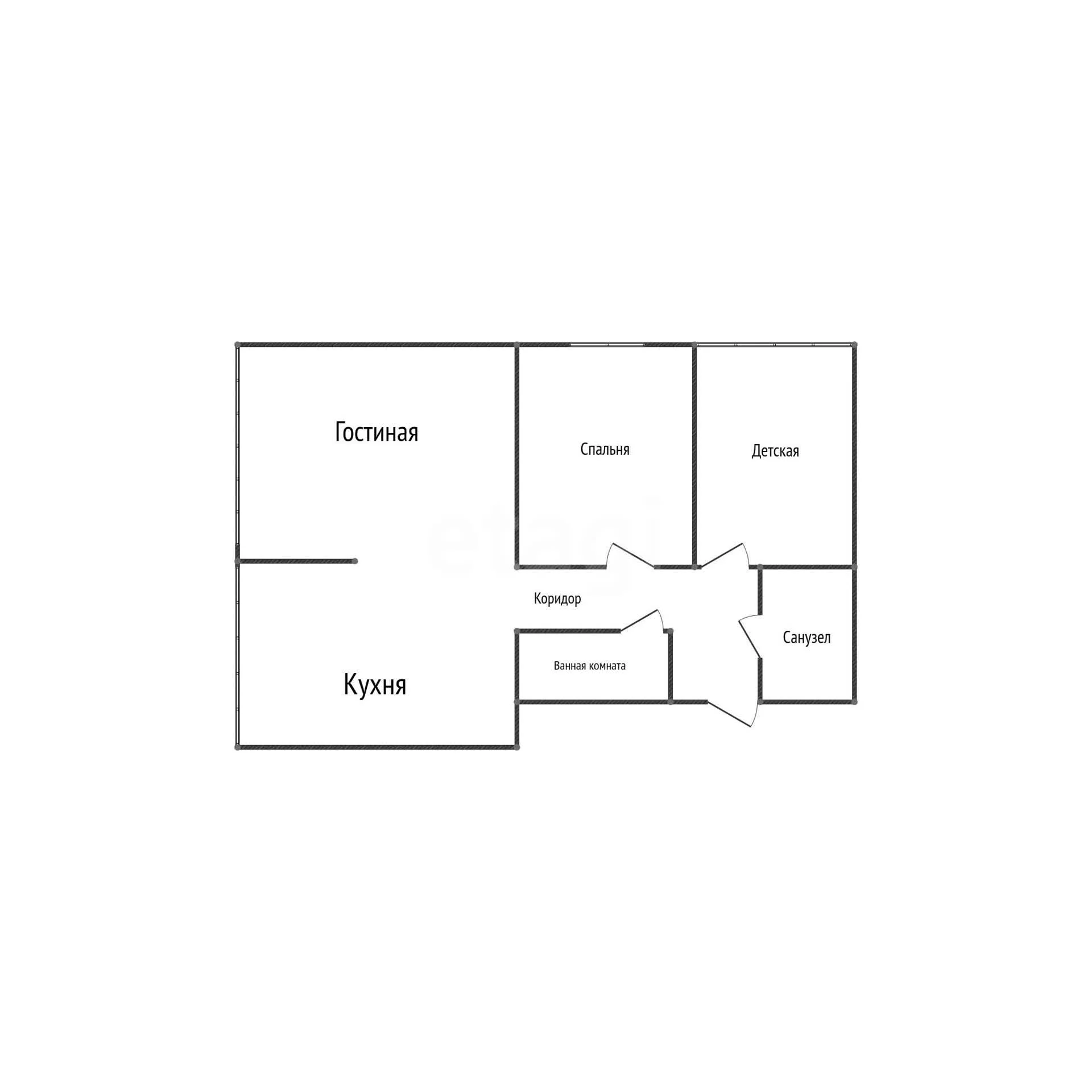 3-к квартира, 68.5м² (улица Ивана Беличенко, 90) - миниатюра 28