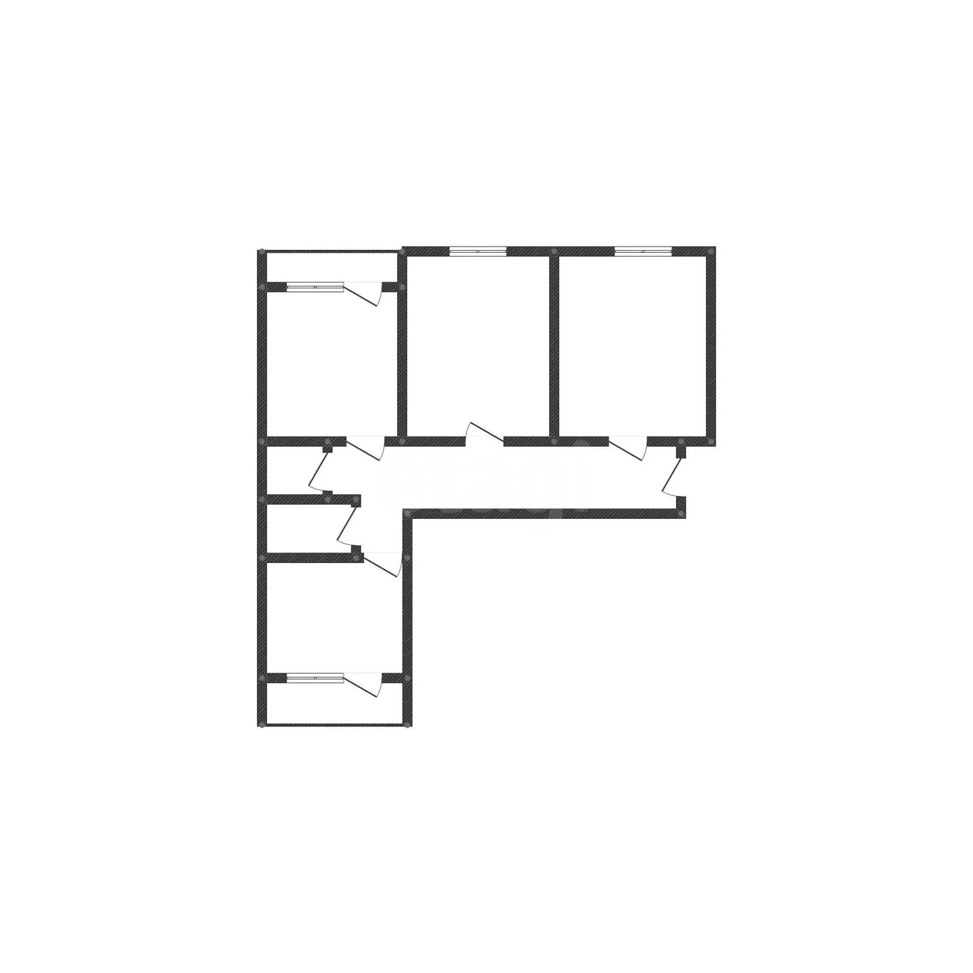 3-к квартира, 90м² (проезд Репина, 42) - миниатюра 9