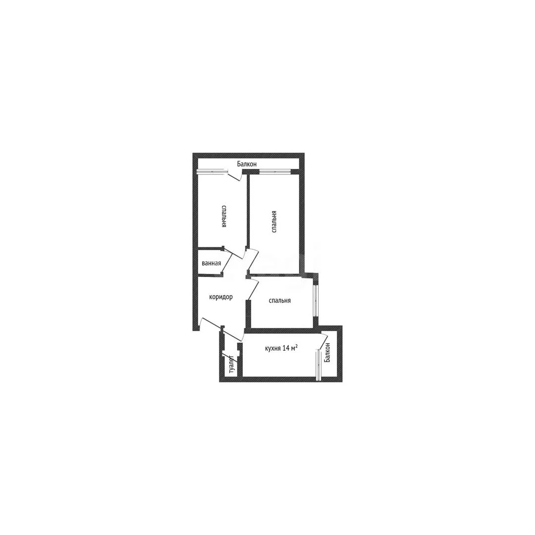 3-к квартира, 73.7м² (Зиповская улица, 48) - миниатюра 15