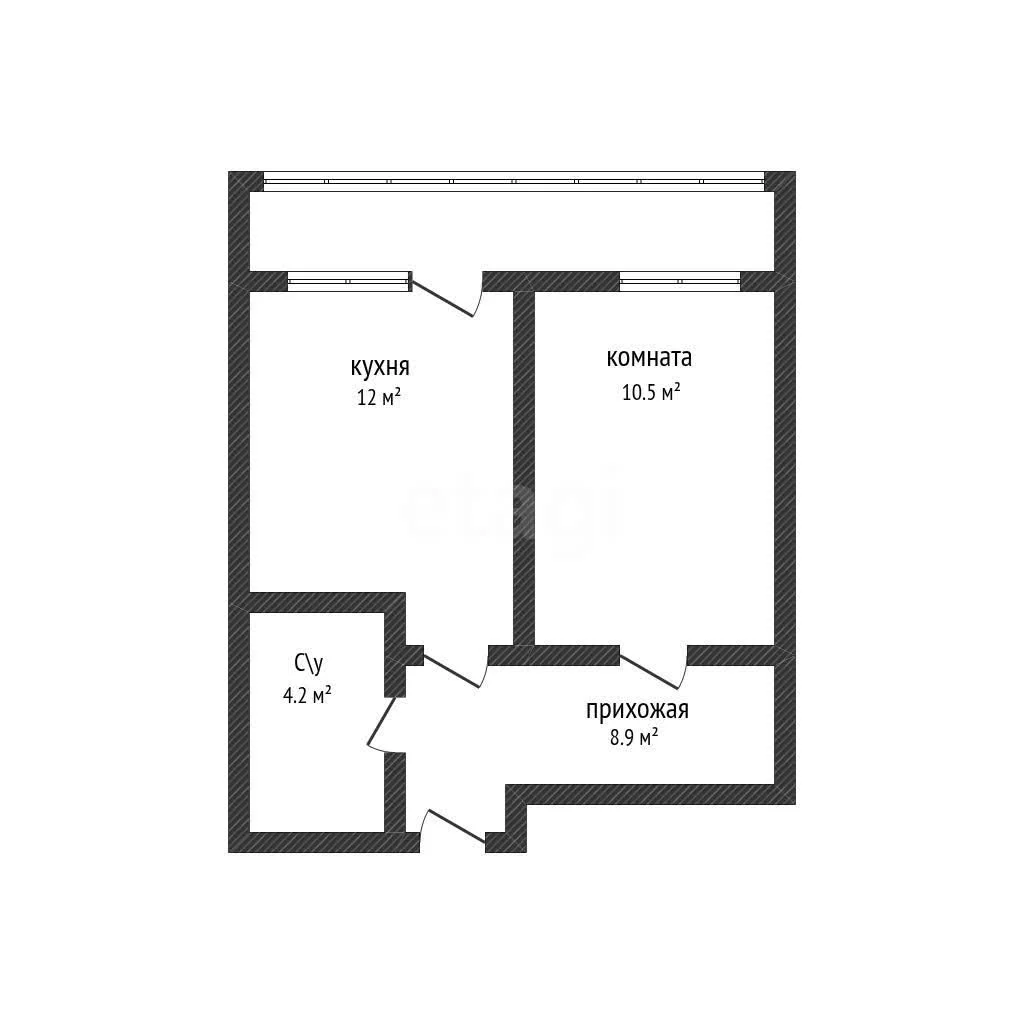 1-к квартира, 35.6м² (Тепличная улица, 62/1к5) - миниатюра 9
