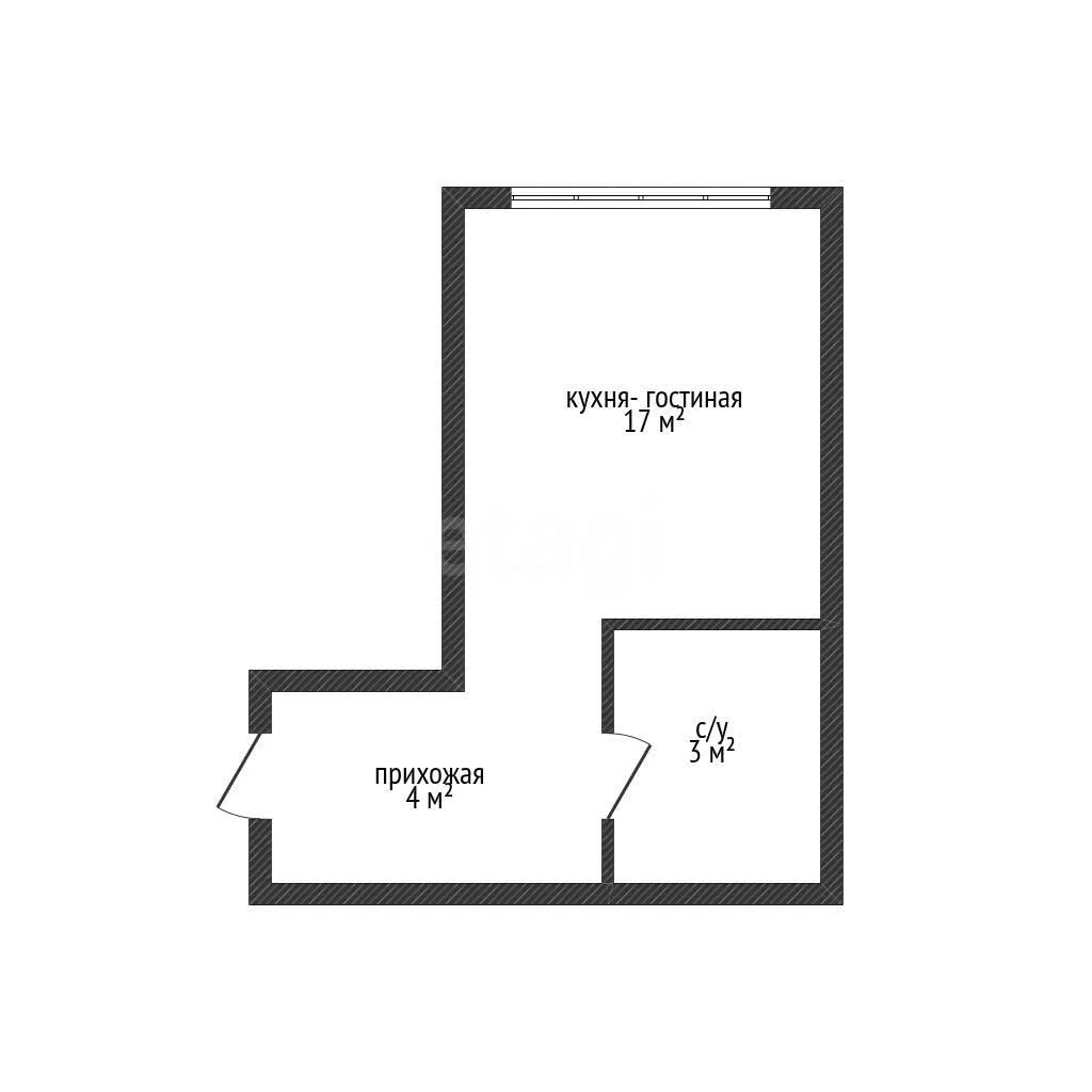 Студия, 24.4м² (улица Автолюбителей, 1/3к1) - миниатюра 11
