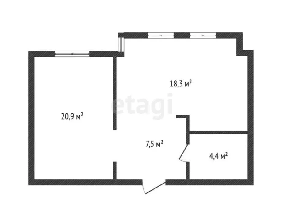 1-к квартира, 51.1м² (улица Будённого, 129) - миниатюра 29