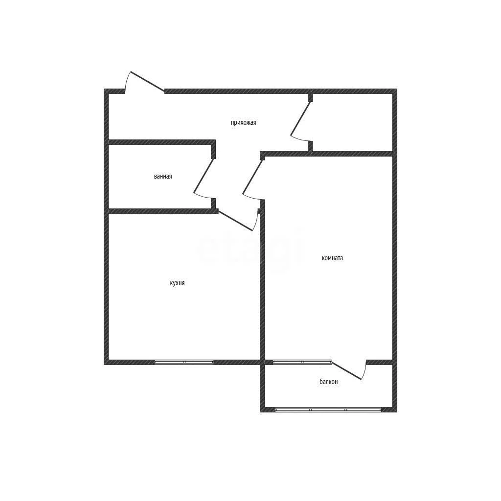 1-к квартира, 38.9м² (улица имени Дунаевского И.И., 22б) - миниатюра 11