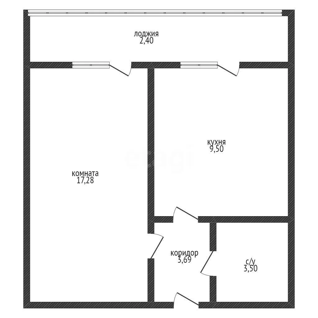 1-к квартира, 35м² (улица имени 40-летия Победы, 178к5) - миниатюра 18