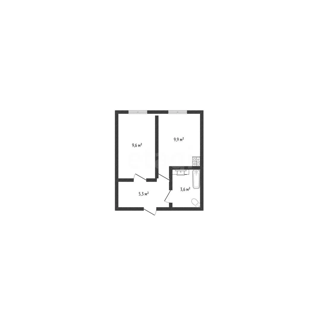 1-к квартира, 28.4м² (Береговая улица, 1к3) - миниатюра 13