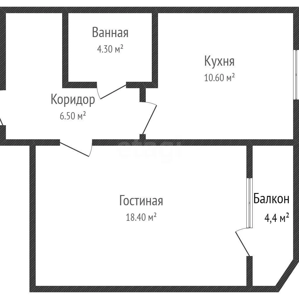 1-к квартира, 39.8м² (Восточно-Кругликовская улица, 72) - миниатюра 42