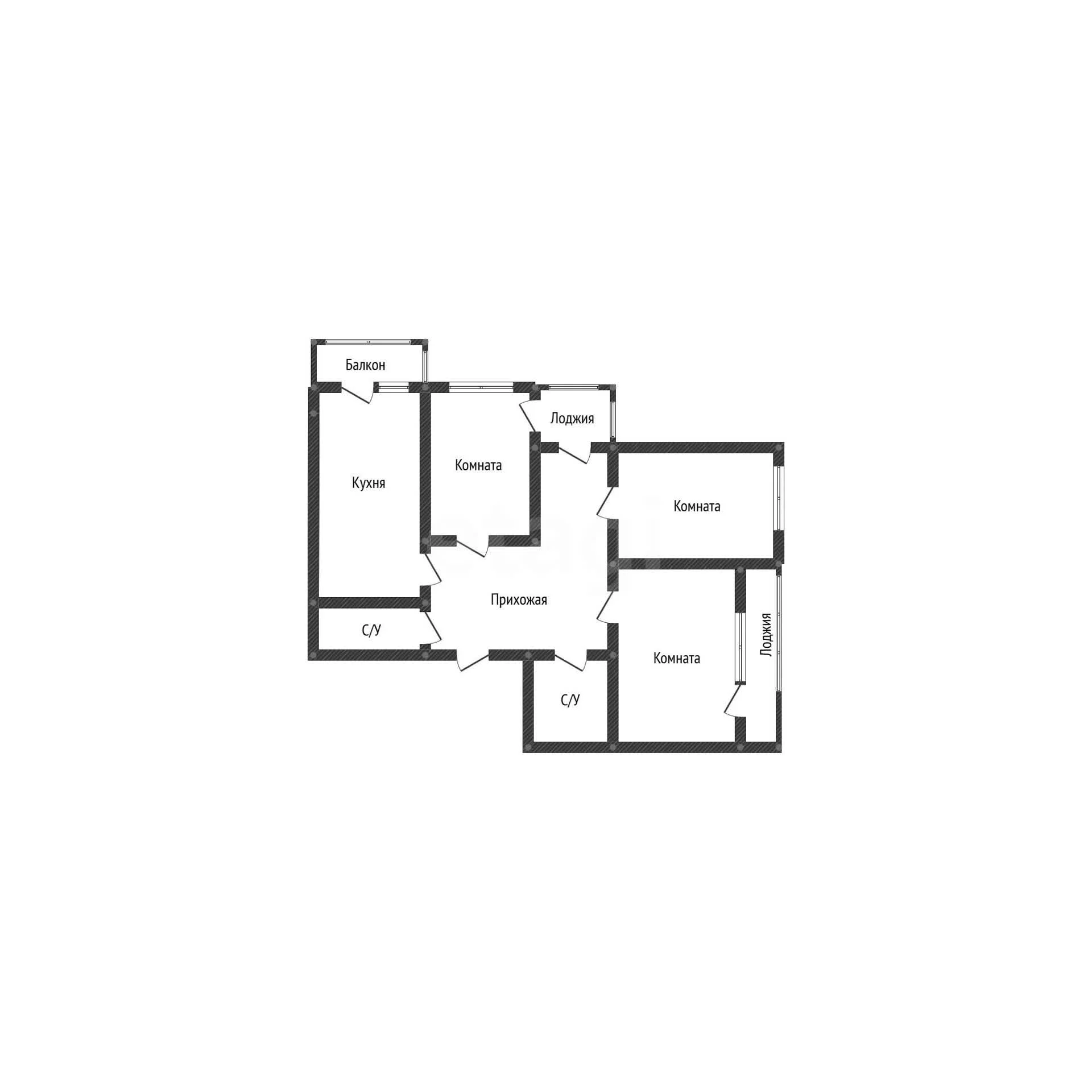 3-к квартира, 96.6м² (улица Достоевского, 84) - миниатюра 22