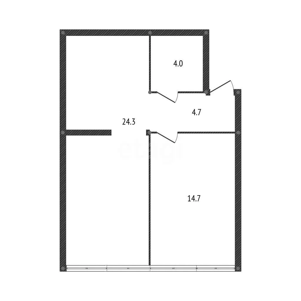 1-к квартира, 47.9м² (, 1лит.1) - миниатюра 7